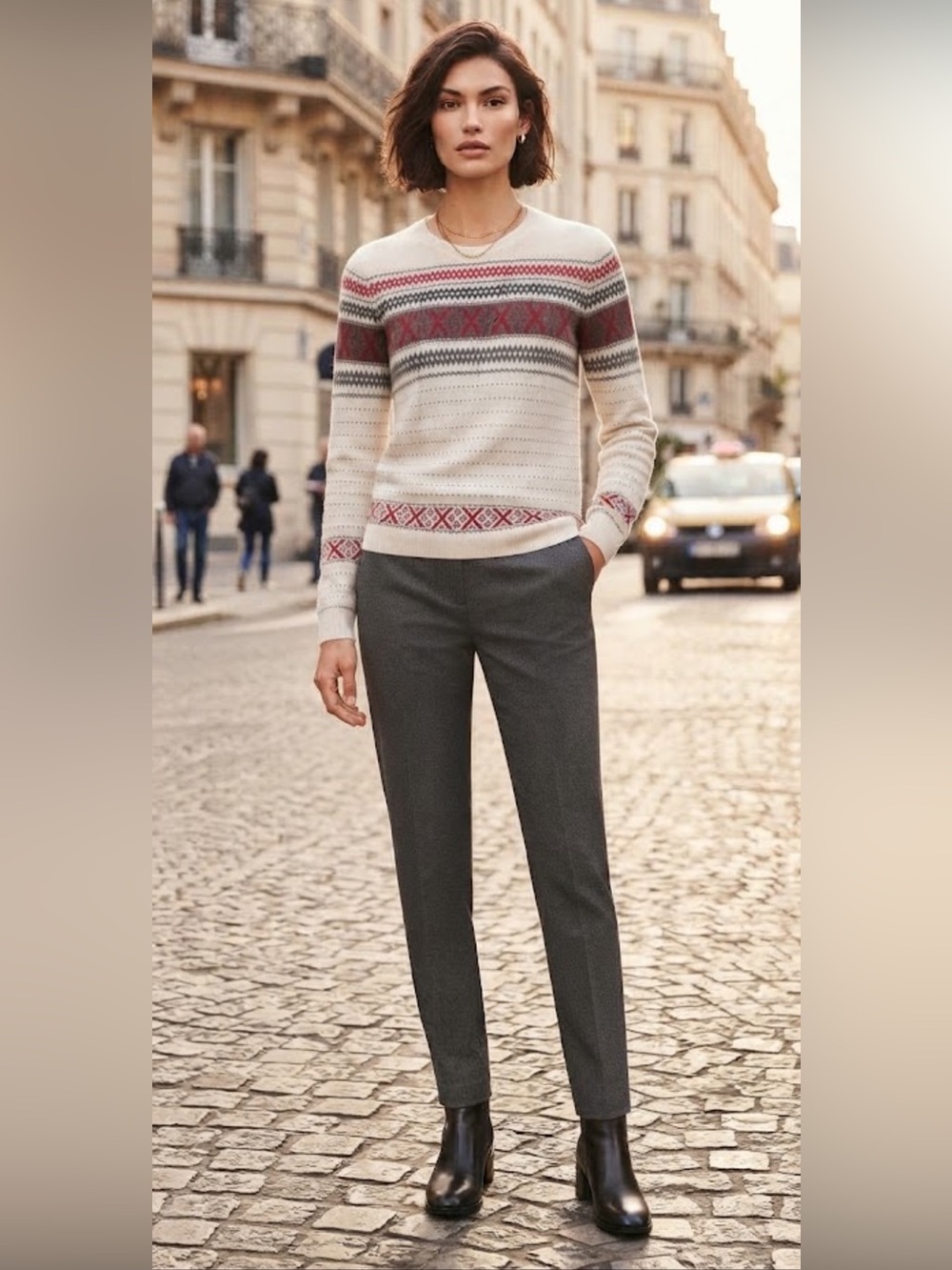 Talbots cotton pattern pullover sweater - Picture 7 of 10